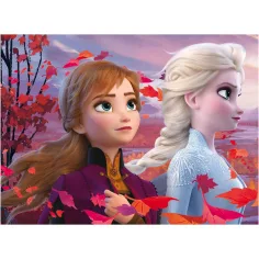 Kraina Lodu 2 w 1 puzzle ekologiczne 60 elementów i kolorowanka 70x50cm - Lisciani zdjęcie 2