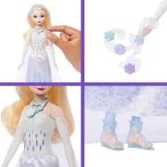 Kraina Lodu: Lodowy kryształ niespodzianka – lalka Elsa – Mattel zdjęcie 3