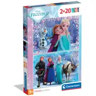 Kraina Lodu Magiczna Przygoda 2x20 elementów supercolor puzzle - Clementoni