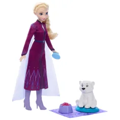 Kraina Lodu: Zestaw figurek Elza i mały niedźwiadek polarny – Mattel zdjęcie 3