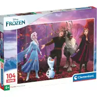 Kraina Lodu super puzzle 104 elementów - Clementoni