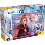 Kraina lodu 2 w 1 maxi puzzle 60 elementów i kolorowanka 70x50 cm – Lisciani