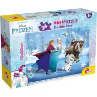 Kraina lodu 2 w 1 maxi układanka 24 elementy i kolorowanka 70x50 cm – Lisciani