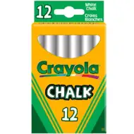 Kreda tablicowa 12 sztuk biała - Crayola
