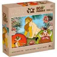 Król Lew 2 w 1 – ekologiczna mini układanka 24-elementowa i kolorowanka 35x25 cm – Lisciani
