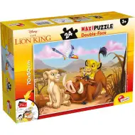 Król Lew 2 w 1 maxi puzzle 24 elementy i kolorowanka 70x50 cm - Lisciani