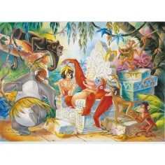 Księga dżungli 2 w 1, puzzle i kolorowanka, 108 elementów, 50x35 cm - Lisciani zdjęcie 2