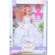 Księżniczka lalka w białej sukience 30 cm