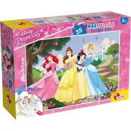 Księżniczki Disneya 2 w 1 maxi układanka 35 elementów i kolorowanka 70x50 cm – Lisciani