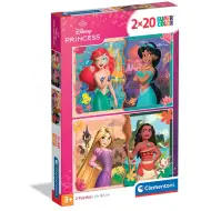 Księżniczki Disneya 2 w 1 puzzle - Clementoni