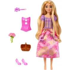 Księżniczki Disneya: Magiczna Niespodzianka Roszpunka lalka - Mattel zdjęcie 2