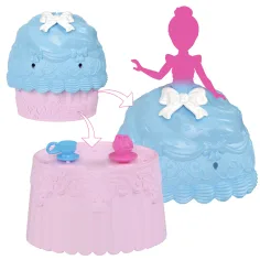 Księżniczki Disneya: Mini lalka-niespodzianka w babeczce, 1 sztuka – Mattel zdjęcie 2