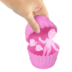 Księżniczki Disneya: Mini lalka-niespodzianka w babeczce, 1 sztuka – Mattel zdjęcie 3