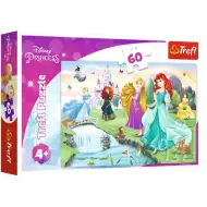 Księżniczki Disneya: Spotkanie z księżniczkami 60-elementowe puzzle - Trefl