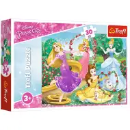 Księżniczki Disneya: Zostań księżniczką puzzle 30 elementów - Trefl