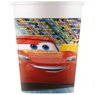 Kubki papierowe z motywem Auta, zestaw 8 sztuk, 200ml