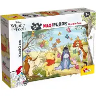 Kubuś Puchatek 2 w 1 maxi puzzle 24 elementów i kolorowanka 70x50 cm - Lisciani