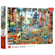 Kwiaciarnia w Amsterdamie — puzzle 2000 elementów, jakość premium – Trefl
