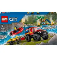 LEGO® City: 4x4 Wóz strażacki z łodzią ratunkową (60412)