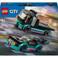 LEGO® City: Samochód wyścigowy i ciężarówka do transportu samochodów (60406)