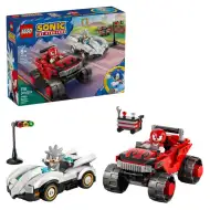 LEGO® Sonic the Hedgehog™: Srebrny samochód kontra monster truck Knucklesa (77118)