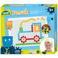 LENA: Mozaik Przezroczysty zestaw kreatywny z pinezkami 10mm 100 sztuk