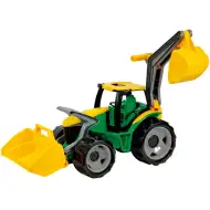 LENA: Ogromny traktor z ładowaczem czołowym i łyżką koparki żółto/zielony 65 cm