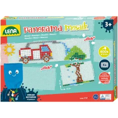 LENA: Panorama Mosaik XL Przezroczysty zestaw kropek 10 mm, 400 szt.