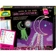 LENA: Świecący w ciemności zestaw do wykonania łapacza snów w kształcie księżyca