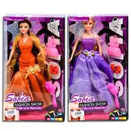 Lalka Sofia Fashion Show w sukni wieczorowej z akcesoriami, 2 warianty