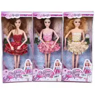 Lalka modowa o wysokości 29 cm w sukience z tiulową spódniczką, różne rodzaje, 1 sztuka