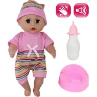 Lalka w czapce z akcesoriami i dźwiękiem 30 cm