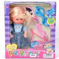 Lalka z okularami i dodatkami 28 cm
