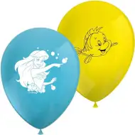Lateksowe balony z motywem Arielki, Małej Syrenki, zestaw 8 sztuk