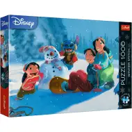 Lilo i Stitch: Zimowa zabawa, puzzle Premium Plus 1000 elementów - Trefl