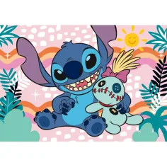 Lilo i Stitch z maskotką Scrump, puzzle supercolor 60 elementów - Clementoni zdjęcie 2