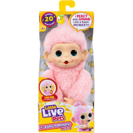 Little Live Pets: Mini Maki Luna Lemon interaktywna różowa małpka