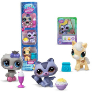 Littlest Pet Shop: sowa, szop pracz, kucyk — zestaw 3 figurek, 4. seria