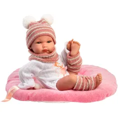 Llorens: Bimba — 35 cm lalka noworodkowa z miękką poduszką zdjęcie 2
