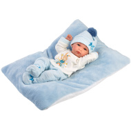 Llorens: Bimbo 35 cm lalka noworodkowa z poduszką