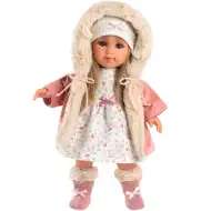 Llorens: Lalka Elena 35 cm w sukience w serduszka