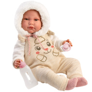 Llorens: Luis 45 cm płacząca lalka z butelką i smoczkiem