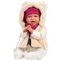 Llorens: Mimi 42 cm płacząca lalka w zestawie Love Bear z misiem zdjęcie 3