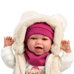 Llorens: Mimi 42 cm płacząca lalka w zestawie Love Bear z misiem zdjęcie 5