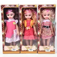Lovely Doll, lalka modowa o wysokości 36 cm z różowym pasemkiem, dostępna w trzech wersjach, z efektami dźwiękowymi, 1 sztuka
