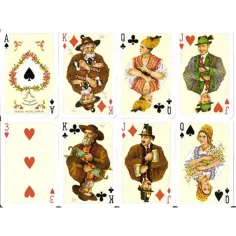 Luksusowe karty do remika – Folklore 2x55 sztuk – Piatnik zdjęcie 2
