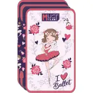 Luna: 3-poziomowy piórnik z wyposażeniem "I Love Ballet"