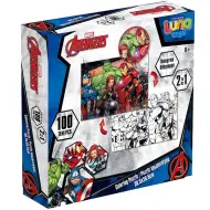 Luna: Avengers 2 w 1 kolorowanka puzzle 100 elementów