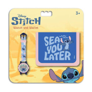 Luna: Disney Stitch — zestaw: cyfrowy zegarek i portfel