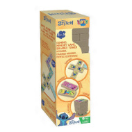 Luna: Disney Stitch 3 w 1 gra planszowa – Jenga, Domino i Gra Pamięciowa
